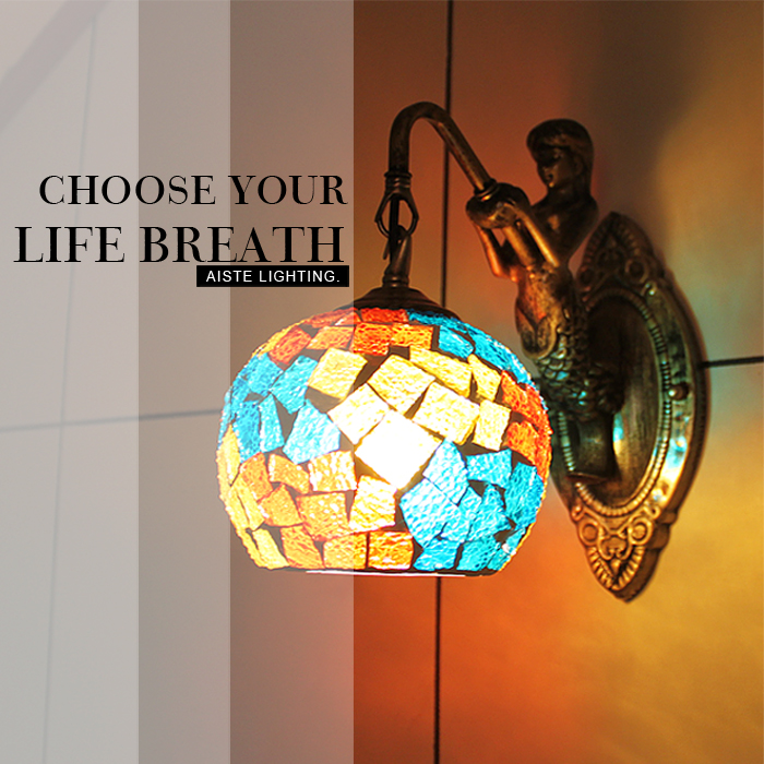 复古欧式风酒吧咖啡厅双头壁灯