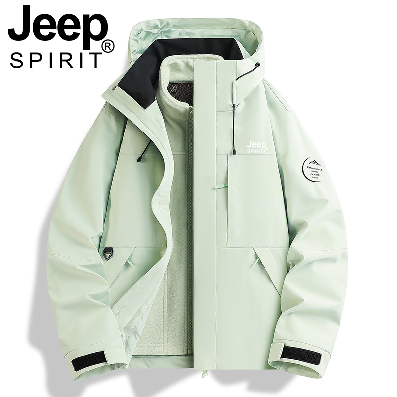 冲锋衣三合一可拆卸防水外套