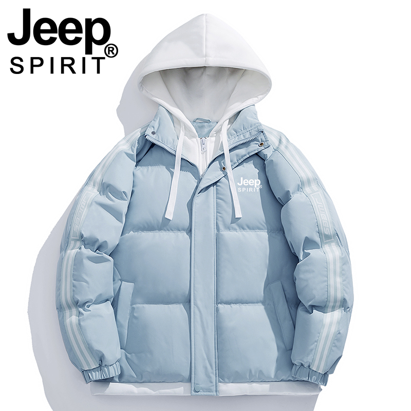 JEEP棉衣女2025新款冬季加厚宽松袄子超好看连帽学生羽绒棉服外套