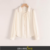 女秋装 朵系列垂坠感简约干练气质百搭职业装 OL通勤上班族衬衫