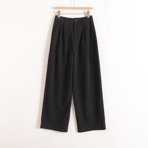 加系列高腰直筒微阔ol通勤职场简约干练百搭西裤长裤女26春装新款