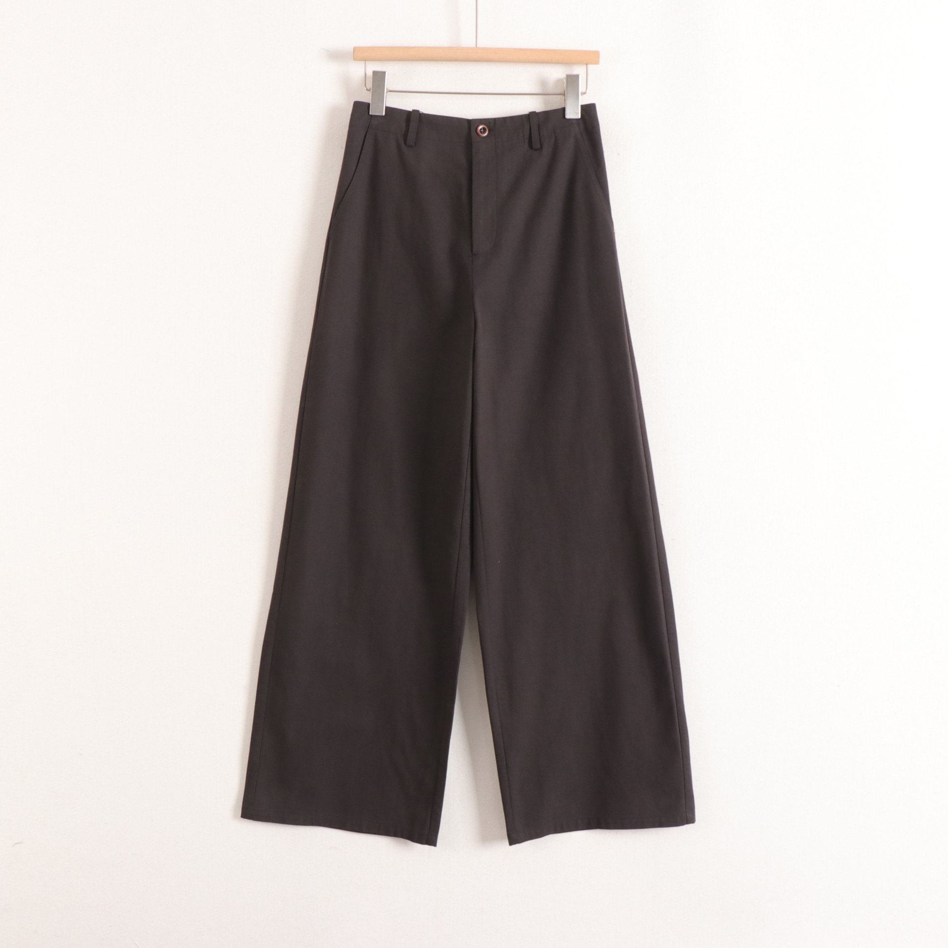 加系列中腰直筒微阔简约百搭ol通勤含莱赛尔长裤女26春装新款撤柜