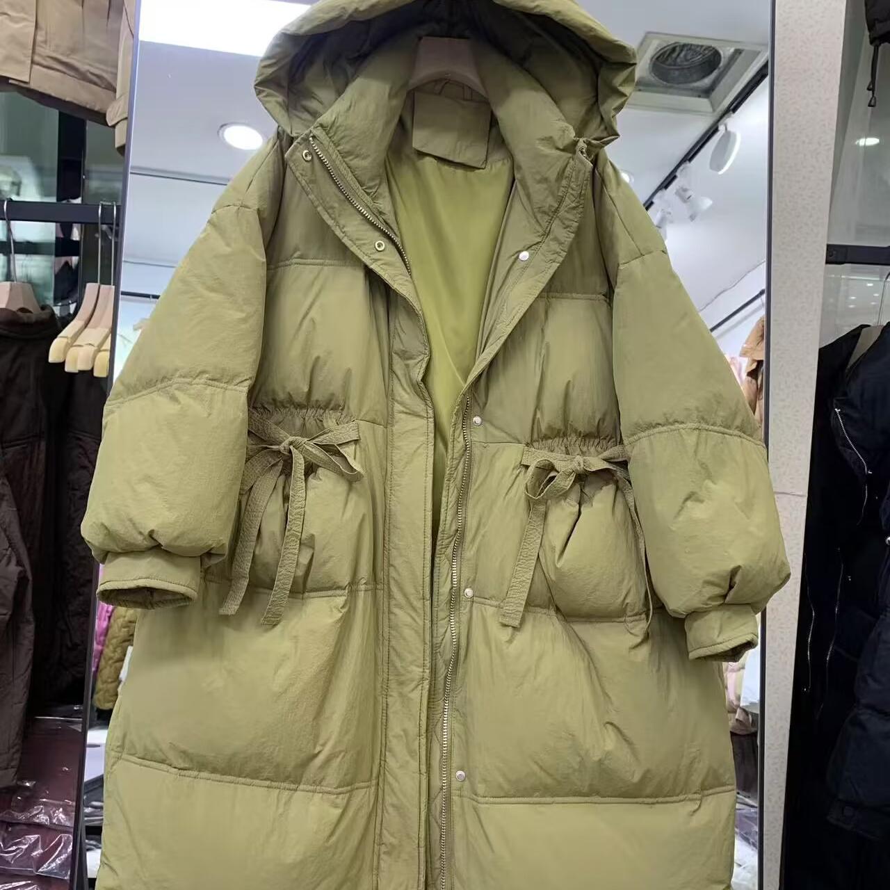 羽绒服中长款连帽宽松