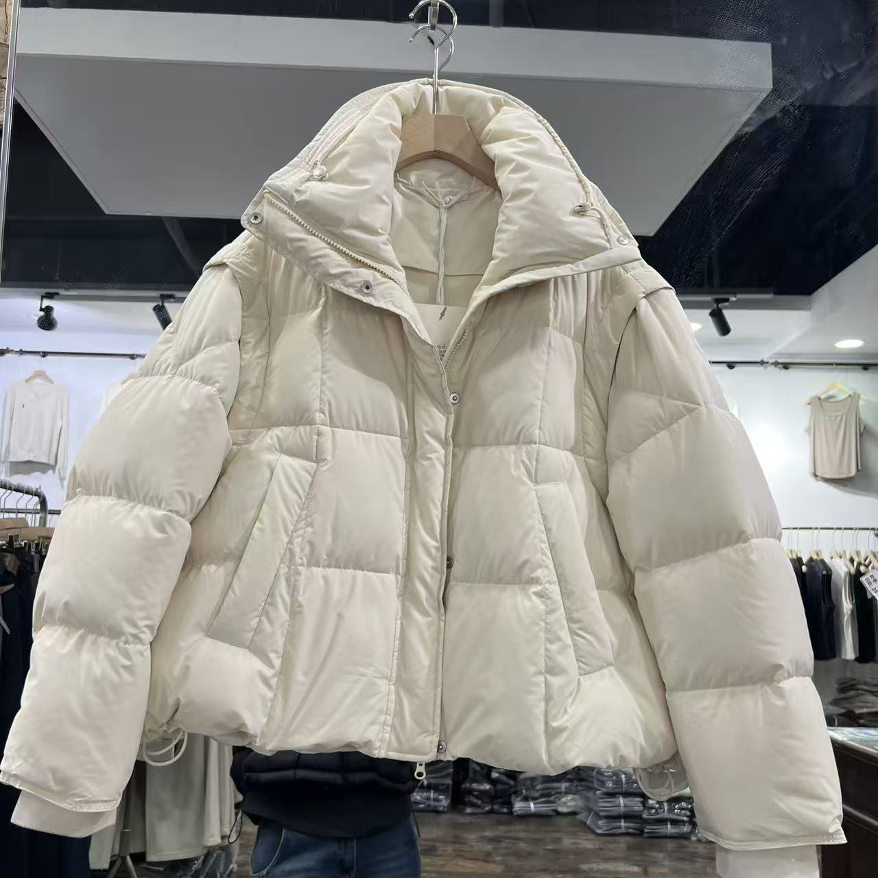 立领羽绒服女短款冬季新款宽松显瘦百搭休闲加厚保暖外套世0.65