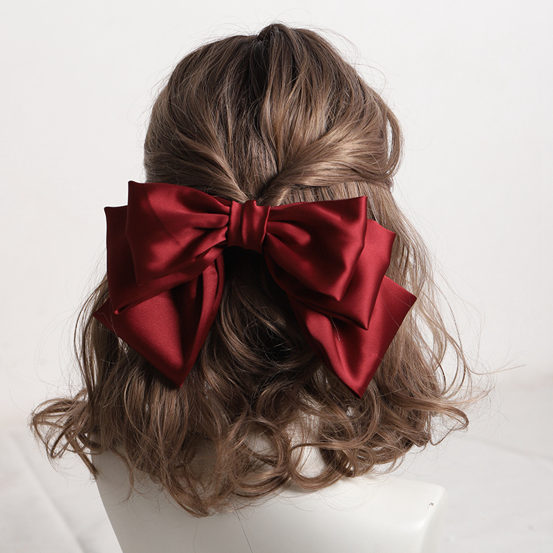 jk新款日系原创风缎面发夹头饰