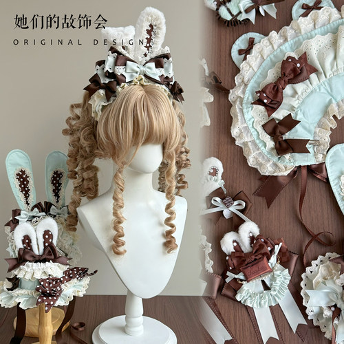 薄巧蝴蝶结小兔手作小物纸杯蛋糕