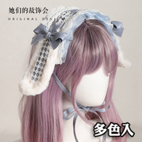 愛麗絲lolita小物多色兔耳朵發(fā)帶