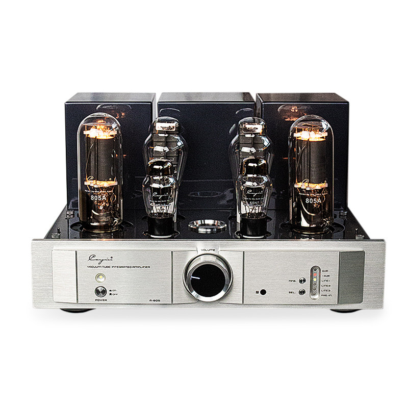 Cayin A-805大功率单端50W*2定制805电子管胆机功放可做纯后级