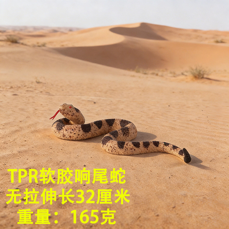 软胶仿真蛇儿童玩具眼镜蛇银环蛇五步蛇响尾蛇黄金蟒动物模型认知