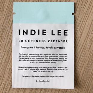 满百包邮美国 INDIE LEE 舒缓肌肤啫喱洁面乳保湿肌肤小样5ml