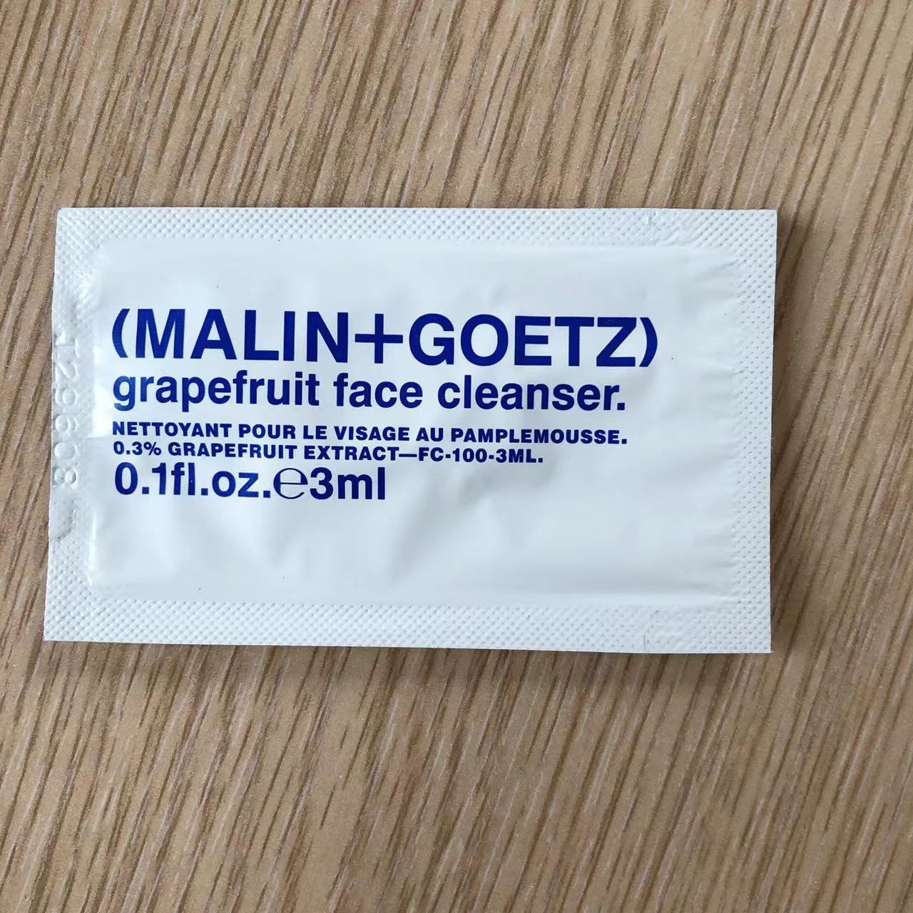 现货 MALIN GOETZ grapefruit葡萄柚洁面洗面奶小样3ml/修复霜5ml