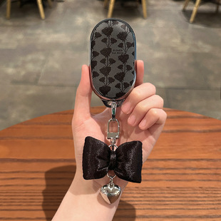 适用蔚来es6钥匙套黑玫瑰24款 et5t汽车et7遥控锁匙TPU保护壳包扣