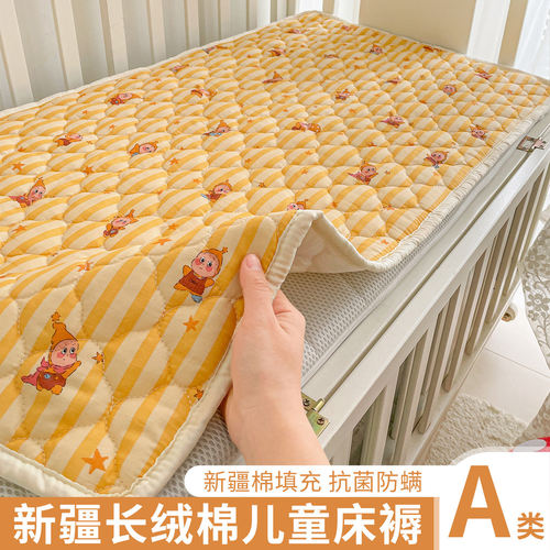 婴儿床褥子纯棉a类宝宝卡通床垫儿童幼儿园午睡专用全棉小垫子