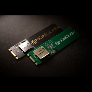 Micro SD Express转M.2转接卡SDE7.2固态硬盘盒读卡读写homolab