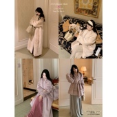 中长 11.9定染色环保貂绒皮草外套宽松慵懒加厚开衫 长款 现货