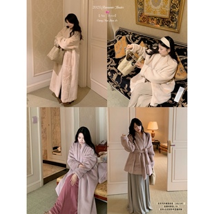 【现货】11.9定染色环保貂绒皮草外套宽松慵懒加厚开衫中长\长款