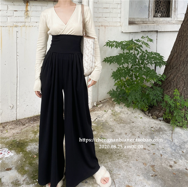 城南阔腿长裤高腰城南