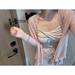 6.7 3件 美术馆系列 短款 绵软舒 流苏外披空调衫 11.9开119元