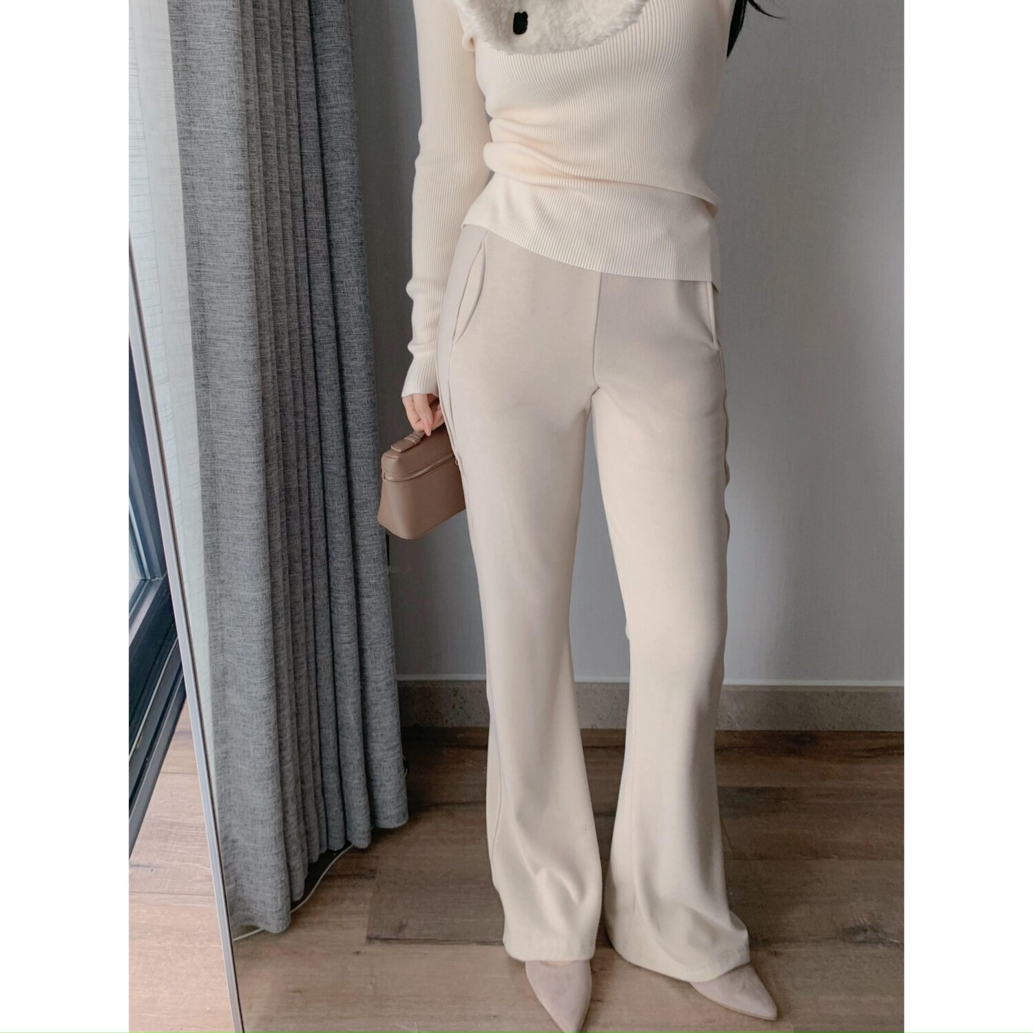 城南边儿12.8云朵羊绒~绵软弹最近都在穿的加绒微喇裤好适合梨形,女装/女士精品,休闲裤,淘宝优惠券,粉丝福利购,淘宝优惠卷