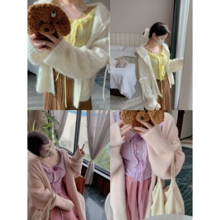 回馈wei单 10.21 3件 高比例羊毛马海毛工艺小背 11.9开59元