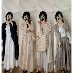 城南边儿4.23 自然主义系列·不费力松紧腰棉麻裙不规则大裙摆