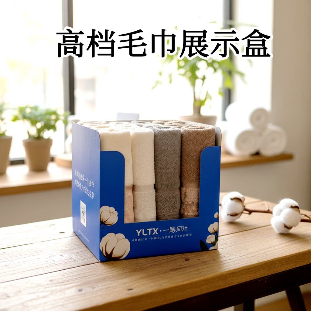 20个高档毛巾展示盒商用陈列盒收纳盒家展示盒毛巾盒子整理盒子