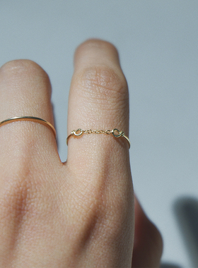 14k包金原创设计小众设计戒指