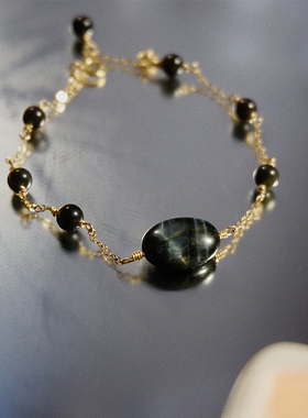 女包金原创设计黑色系手链