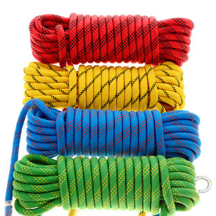 户外速降12mm登山绳安全静力绳高空下降保险绳索攀岩绳应急绳耐磨