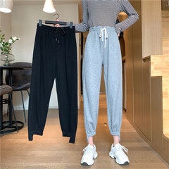 Real photo 2021 overalls wide leg loose falling feeling corset casual pants