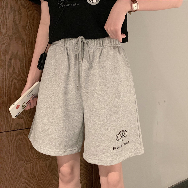 Real shot of women's summer wear loose casual shorts