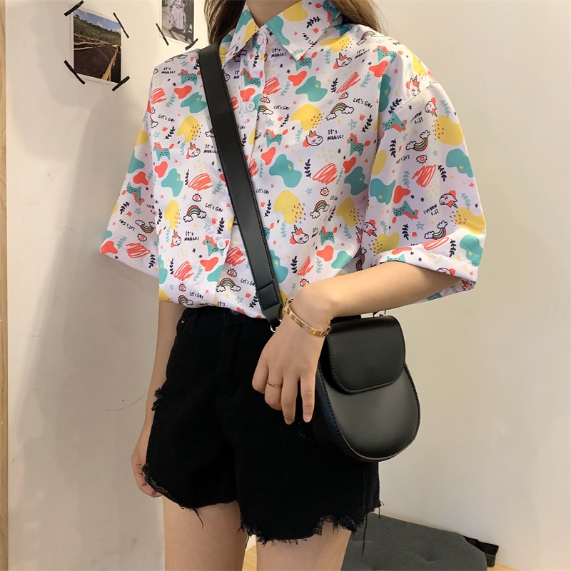 實拍夏領短袖襯衫