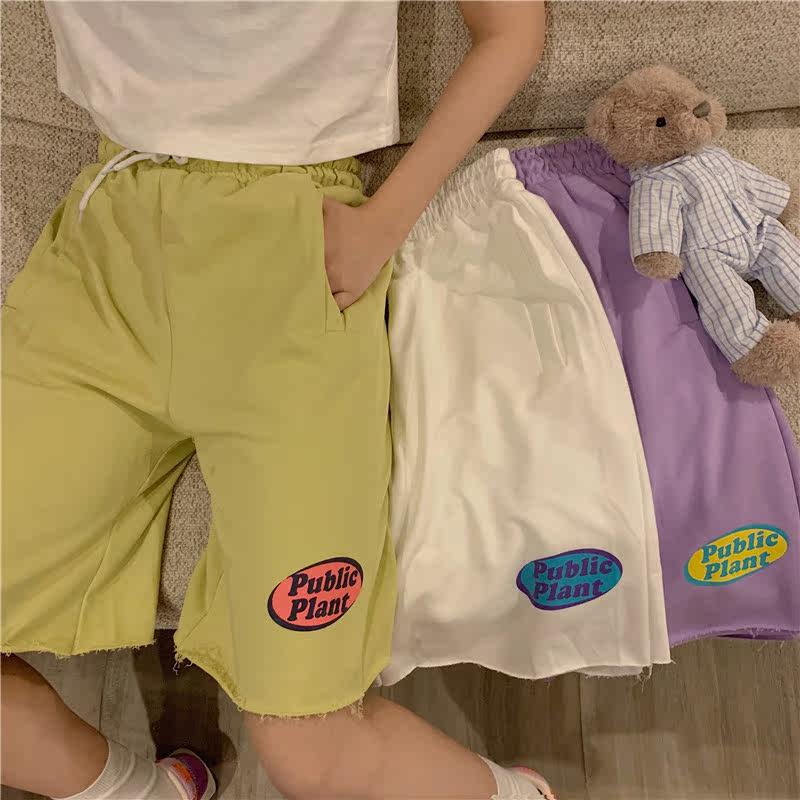 Real shot of women's summer wear loose casual shorts