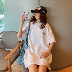 Summer short sleeve T-shirt women's new earth embroidered top