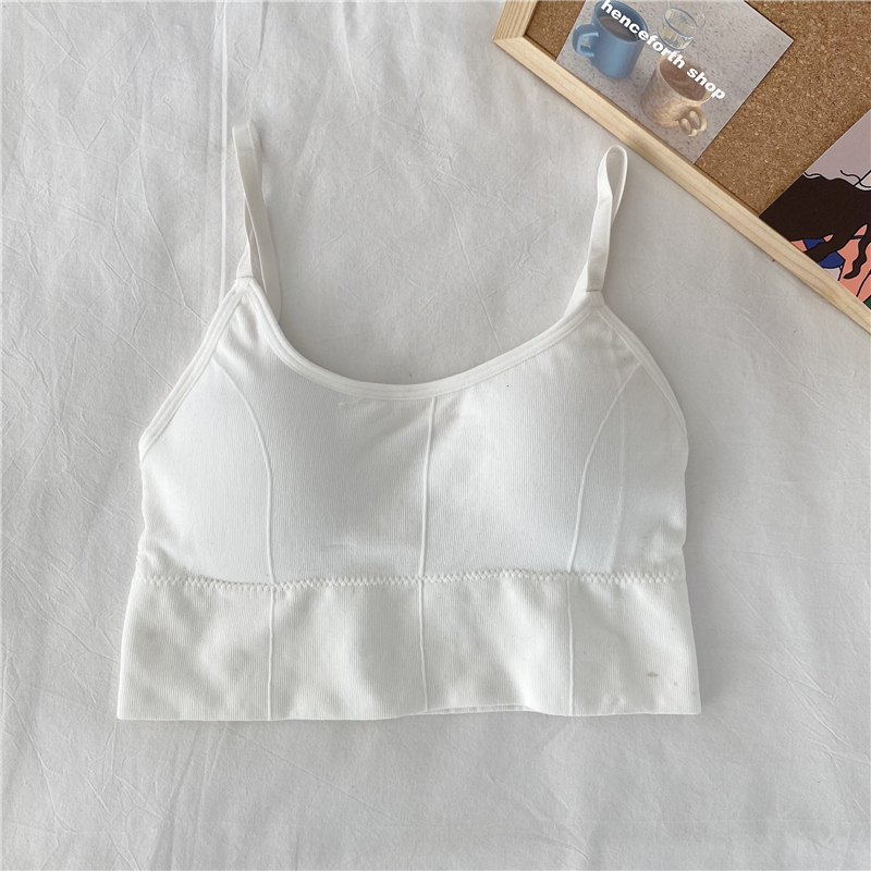 Real shooting and real price new summer sling net popular style with chest cushion vest style bra