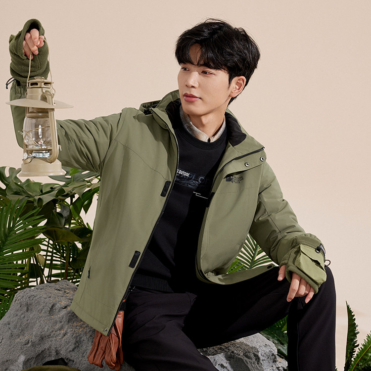 加绒保暖防风防泼水运动外套