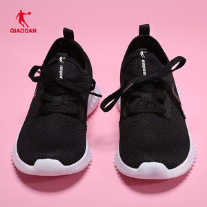 中国乔丹女鞋跑步鞋女夏网面透气软底耐磨轻便一脚蹬跑鞋运动鞋子