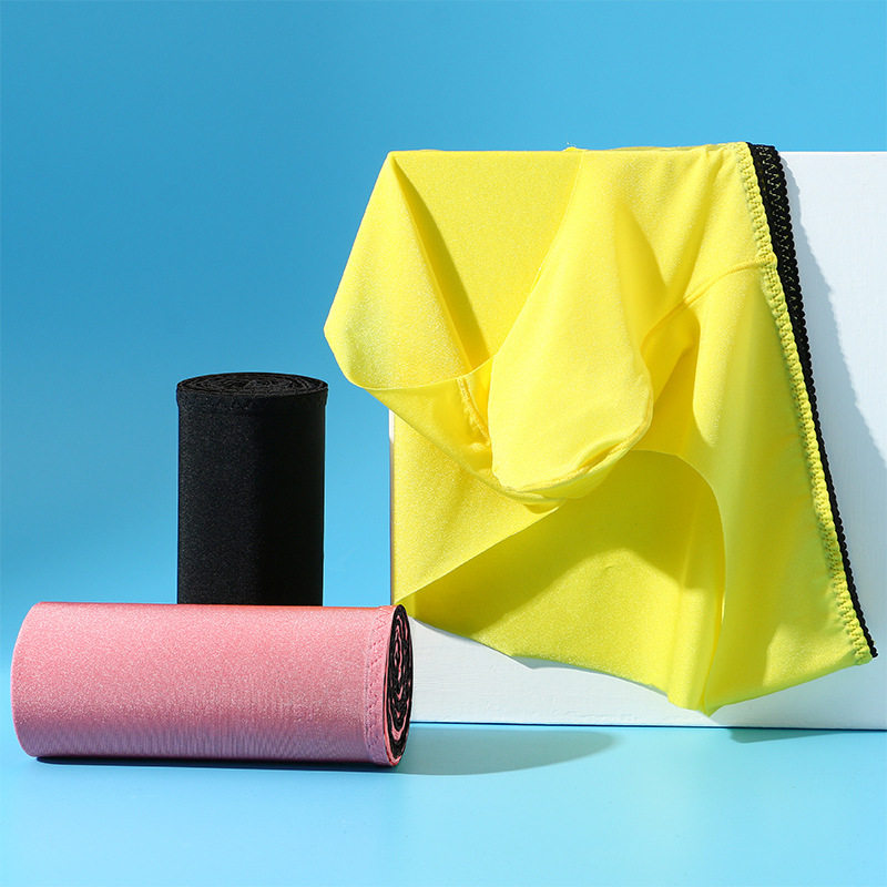 韩版时尚内裤黑色超弹力低腰子弹头透肤黄色男士三角极简裤衩子