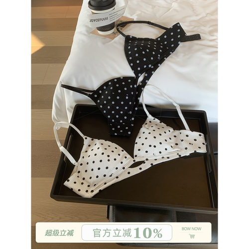 JoyceBra复古俏皮波点内衣文胸