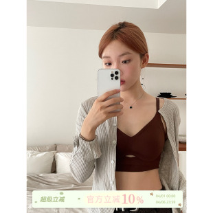 小胸聚拢内衣女 JoyceBra纳米级发热保暖文胸无钢圈柔软亲肤背心式