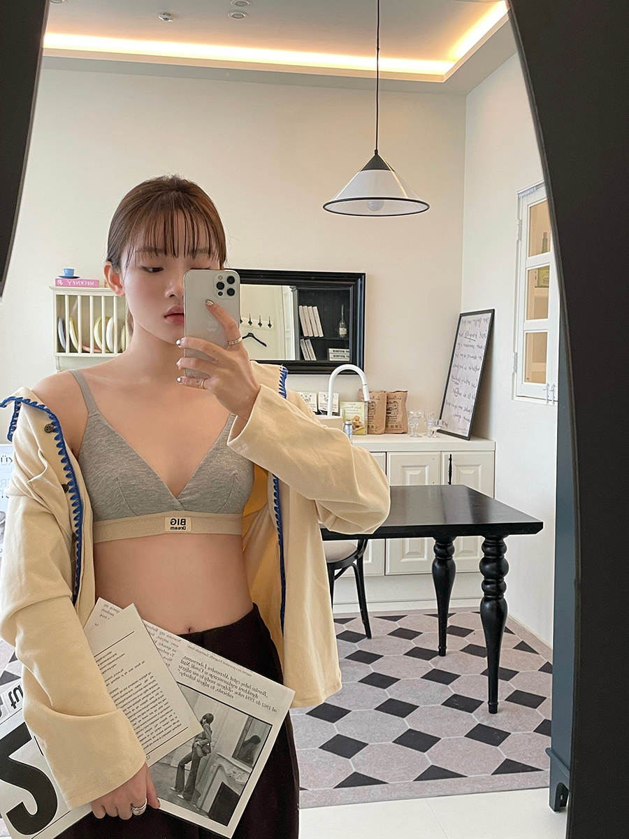 JoyceBra文胸撞色螺纹三角杯内衣