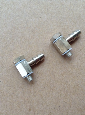 汽油船甲醇船无刷电船模适用  90度L型  铜制M4牙360度活动水嘴