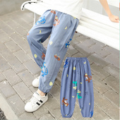 夏天小男孩绵绸灯笼裤 儿童棉绸防蚊裤 男童夏裤 女童阔腿裤 夏季 薄款