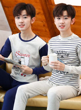 大童秋衣秋裤套装纯棉青少年内衣