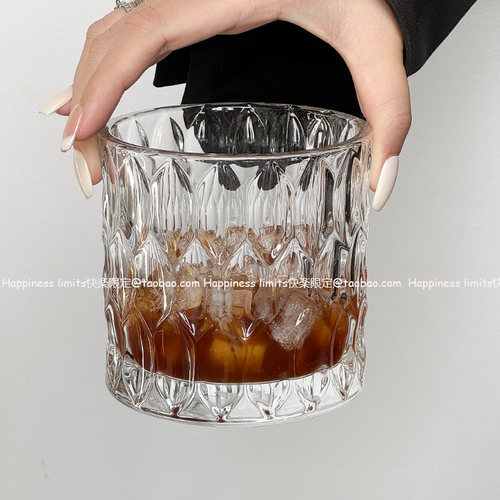 小众ins复古冰球威士忌杯冰美式