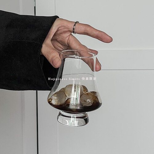 ins风创意蘑菇矮脚玻璃杯