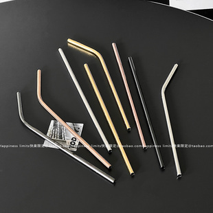 循环使用304不锈钢吸管 创意网红吸管环保金属吸管21cm奶茶吸管