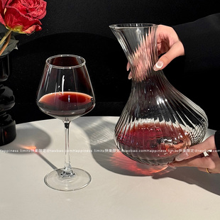 新款 高颜值红酒醒酒器创意奢华简约高档家用轻巧玻璃葡萄酒分酒壶