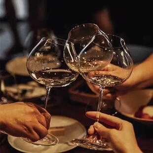 高脚杯大肚红酒葡萄酒杯细杆闻香杯品酒杯 小众优雅轻盈薄款