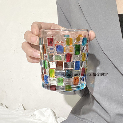 blingbling折射手工水晶玻璃杯